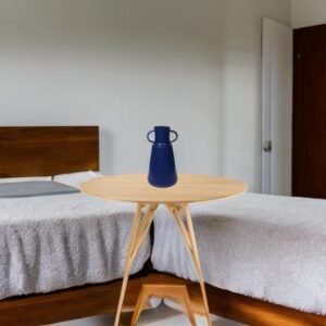 NAVY BLUE BOTTLE SHAPE FLOWER VASE SET