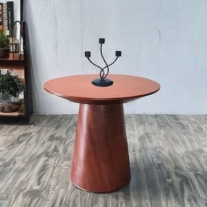 BLACK CURVED CANDLE STAND